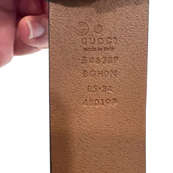 GUCCI
Brown Leather Interlocking G Buckle Belt Size 85/34 - Picture 4 of 6